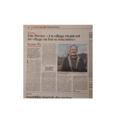 Article Le Dauphiné Libéré du 09 février 2026