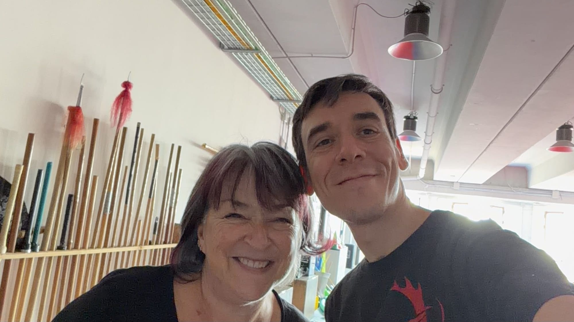 dani e Ale al lavoro, per rinnovare il look degli spazi di pratica