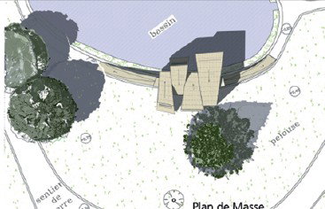 Une exposition à l'intérieur de prismes en bois déconstructivistes.