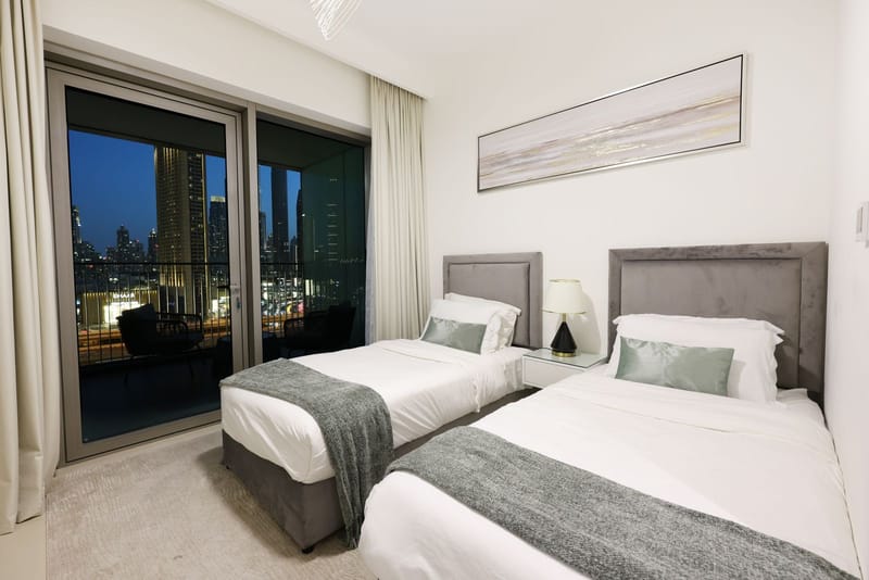 Full Burj Khalifa Skyline View — Peaceful Living in the Heart of Downtown