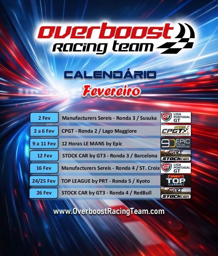 Calendário Fevereiro