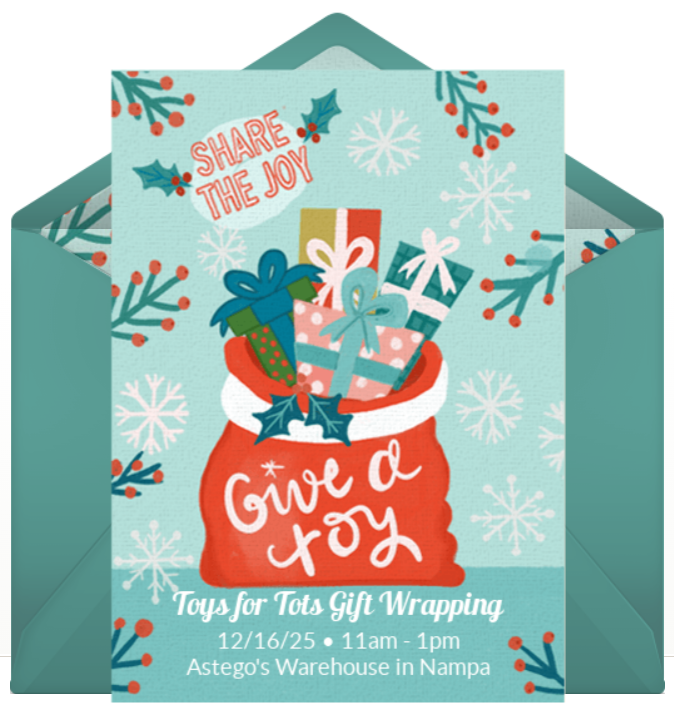 Community Service: Toys for Tots Gift Wrapping