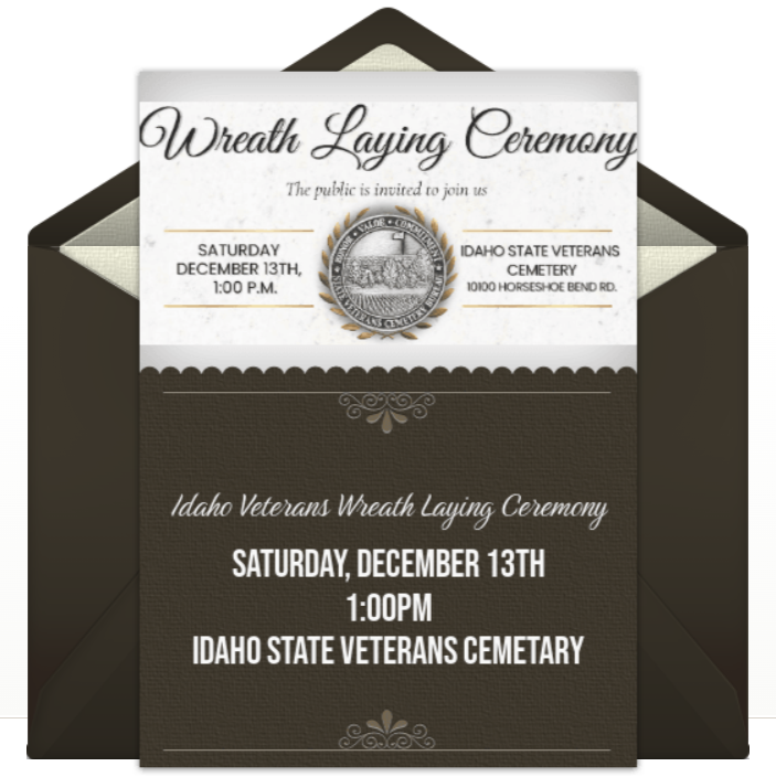 Community Service: Idaho Veterans Wreath Laying Ceremony