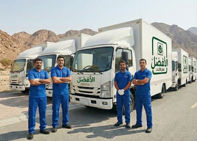 شركة الافضل لنقل الأثاث والعفش في جنوب الرياض | خبرة وسرعة وأمان