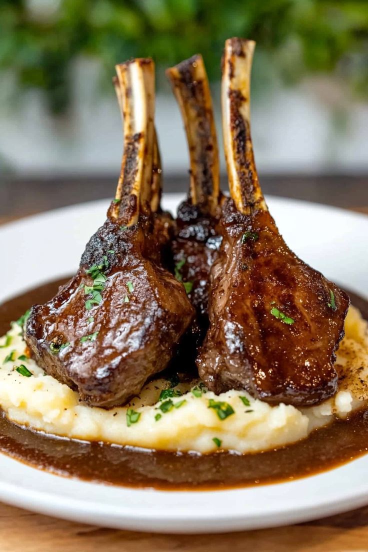 LAMB CHOPS WITH SIDES