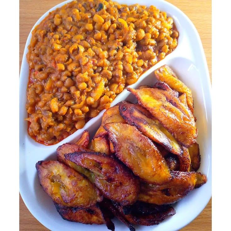 BEANS AND PLANTAIN