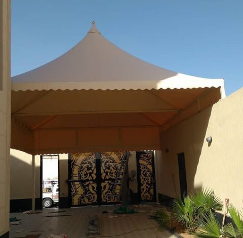 حداد مظلات الخرج \تركيب وصيانة مظلات سيارات وحدائق