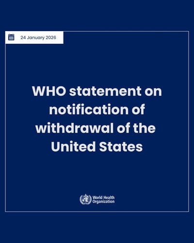 WHO Statement on Notification of Withdrawal of the United States