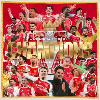 Arsenal Are English Premier League Champions