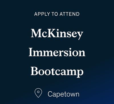 Apply to Attend McKinsey Immersion Bootcamp