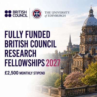 British Council Research Fellowships 2027