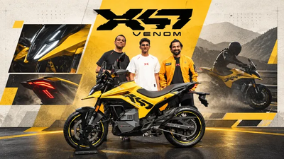 Ultraviolette X-47 Venom Electric Motorcycle Launched at Rs 2.65 Lakh; Built on New 100V VX-100 Platform