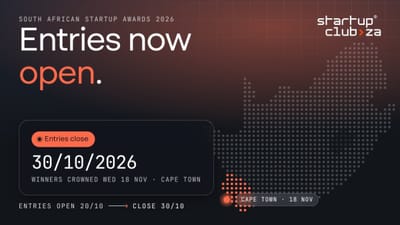 Entries are Open for the 2026 South African Startup Awards