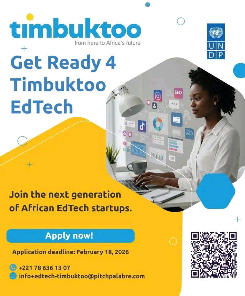 The UNDP timbuktoo EdTech Accelerator Program 2026 is Now Open for A...
