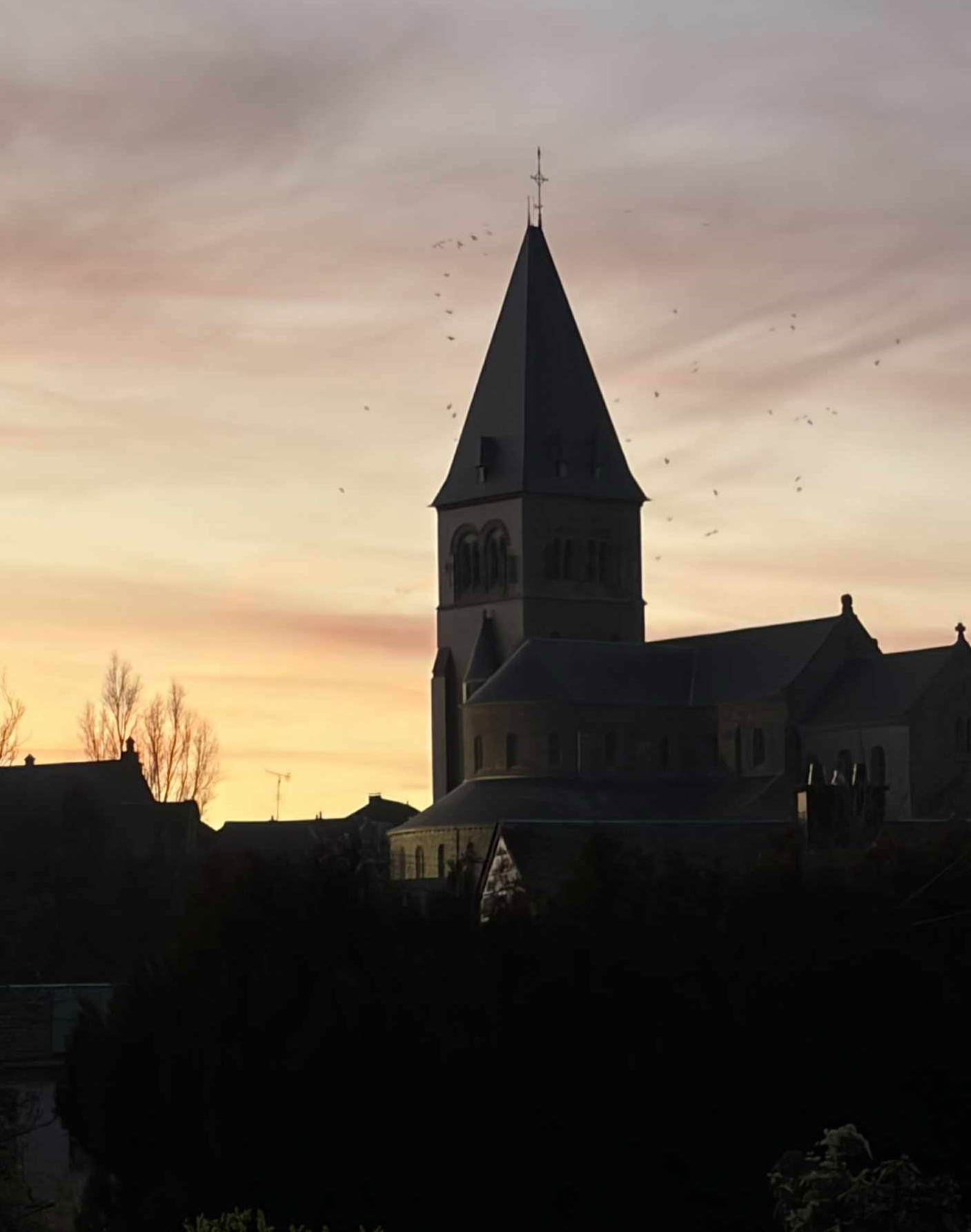 L'église de Bertrix le 17 mars 2026 par Sandra Lambert