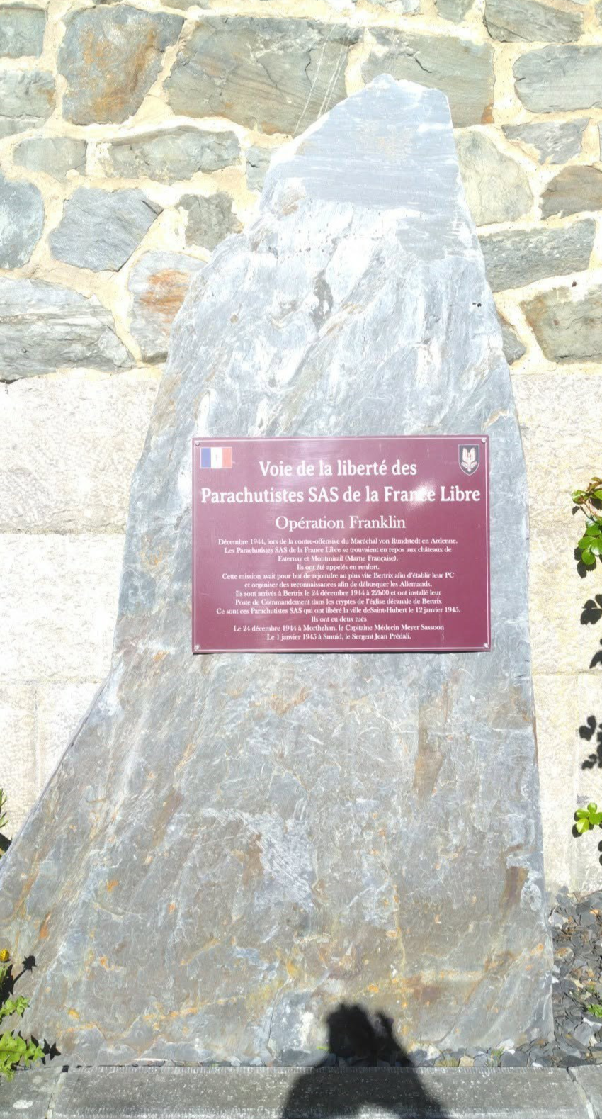 🪖 Les parachutistes SAS de la France Libre à Bertrix