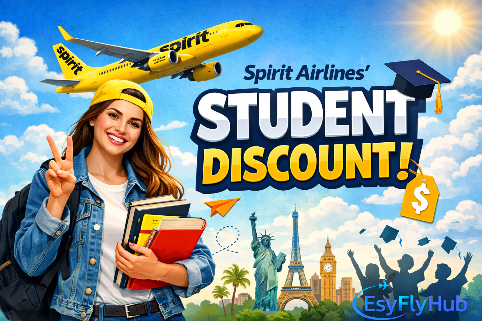 Spirit Airlines’ Student Discount: How Students Can Save on Flights