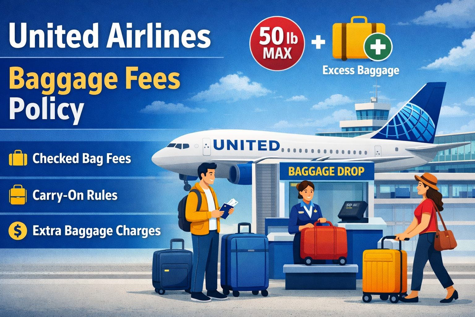 United Airlines Baggage Fees Policy: What You’ll Pay & How to Avoid Extra Charges