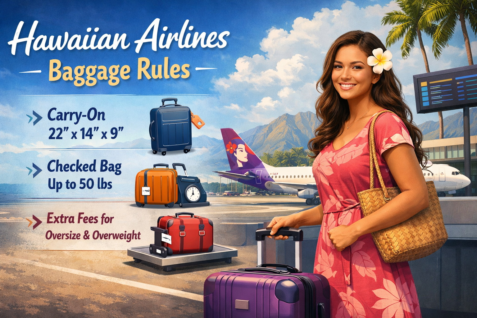 Hawaiian Airlines Baggage Rules: Fees, Allowance & Weight Limits