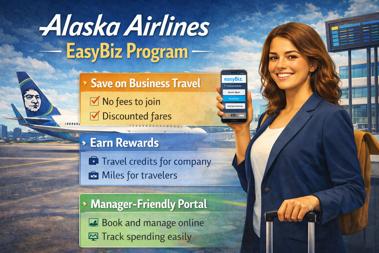 Alaska Airlines EasyBiz Program: Corporate Travel Made Simple