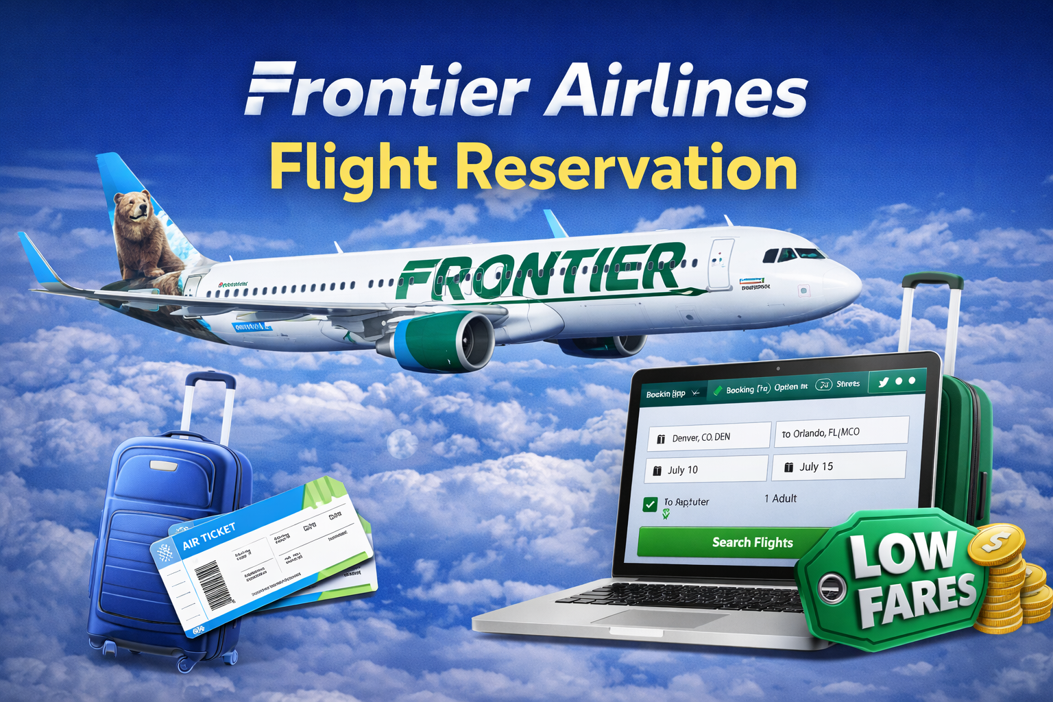 Frontier Airlines Flight Reservation: Simple Booking, Low Fares