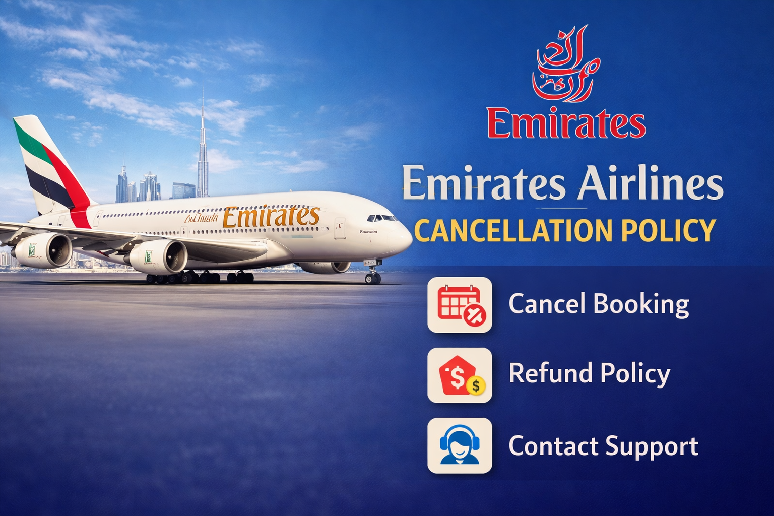 Emirates Airlines Cancellation Policy – Ticket Refunds & Charges