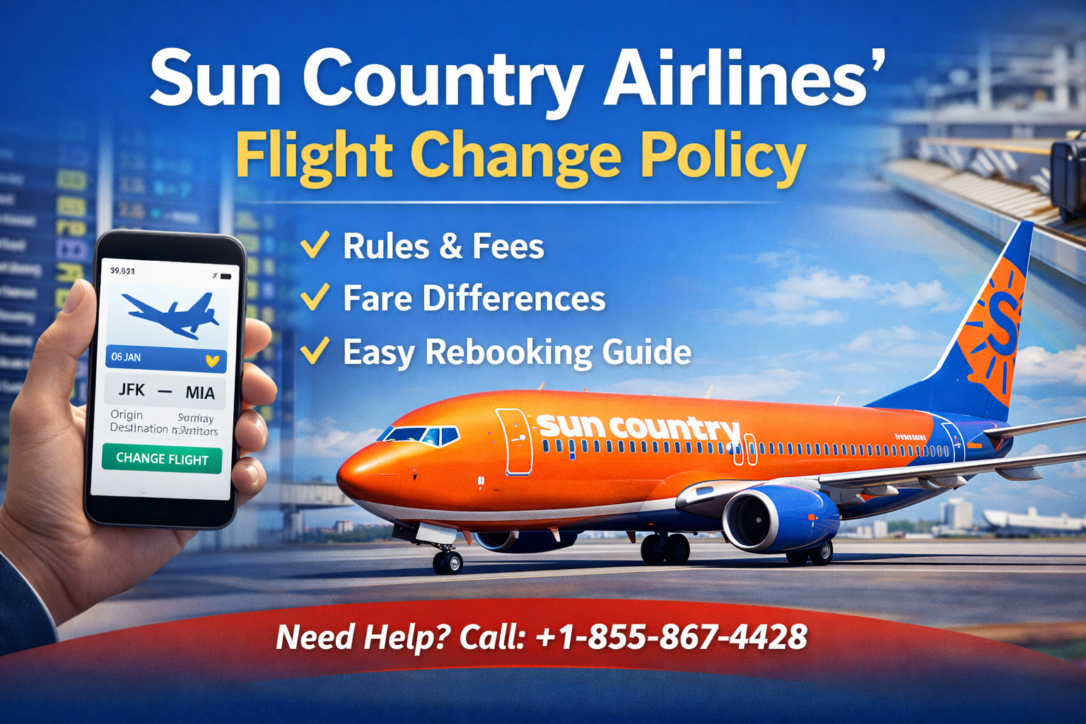 Sun Country Airlines’ Flight Change Policy: Rules, Fees & Easy Rebooking Guide