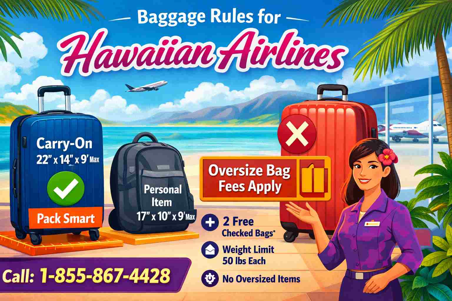 Baggage Rules for Hawaiian Airlines: Allowance, Size & Fees Explained
