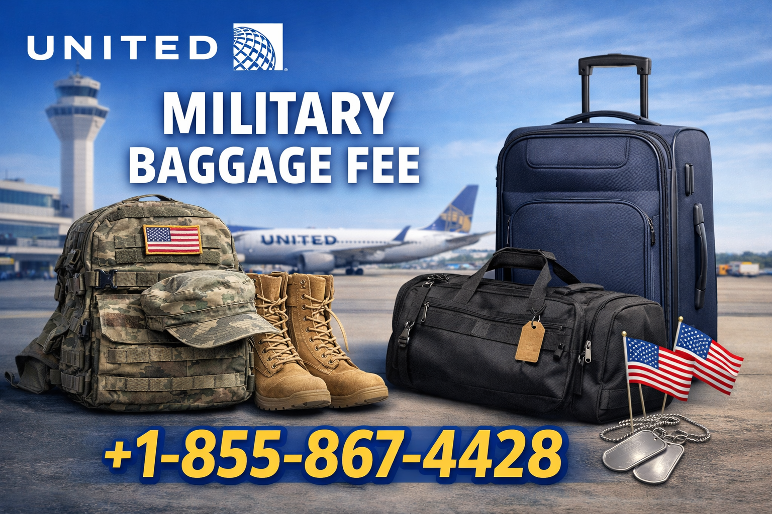 United Airlines Military Baggage Fee: Allowance, Weight Limits & Benefits