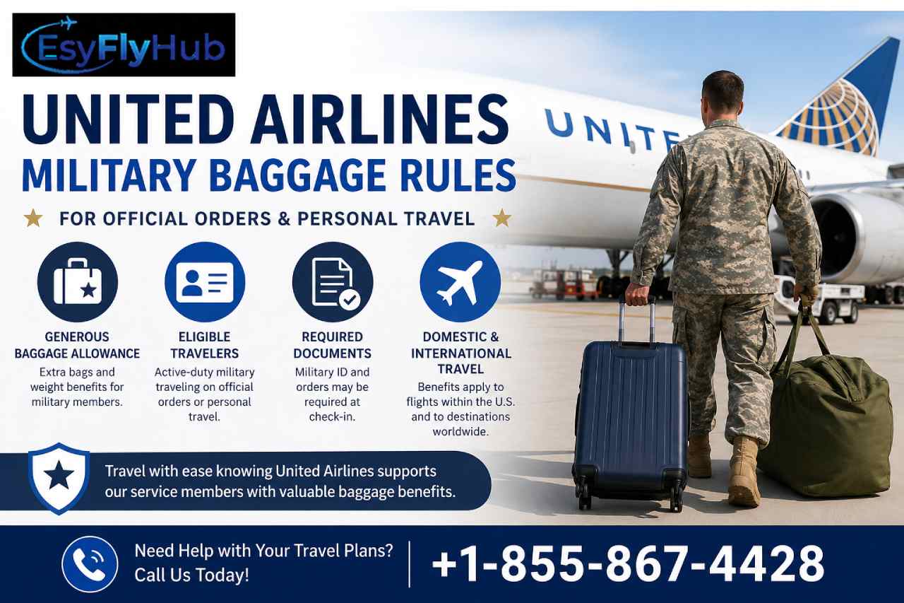 United Airlines Military Baggage Rules for Official Orders and Personal Travel