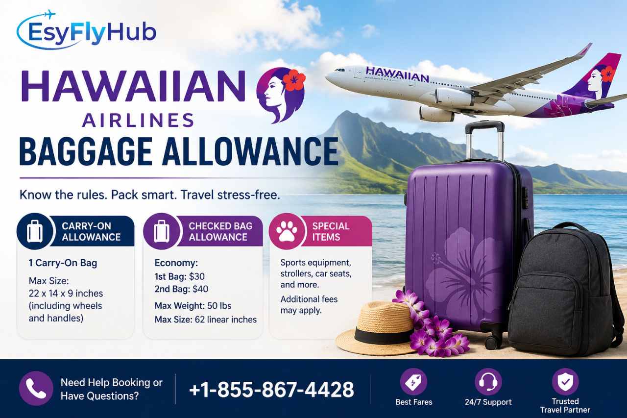 Hawaiian Airlines Baggage Allowance: Size, Weight Limits, and Extra Charges