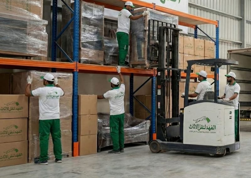 تخزين العفش والاثاث