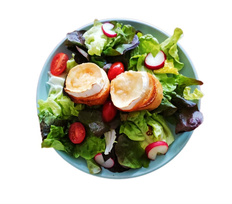 Salade chèvre chaud