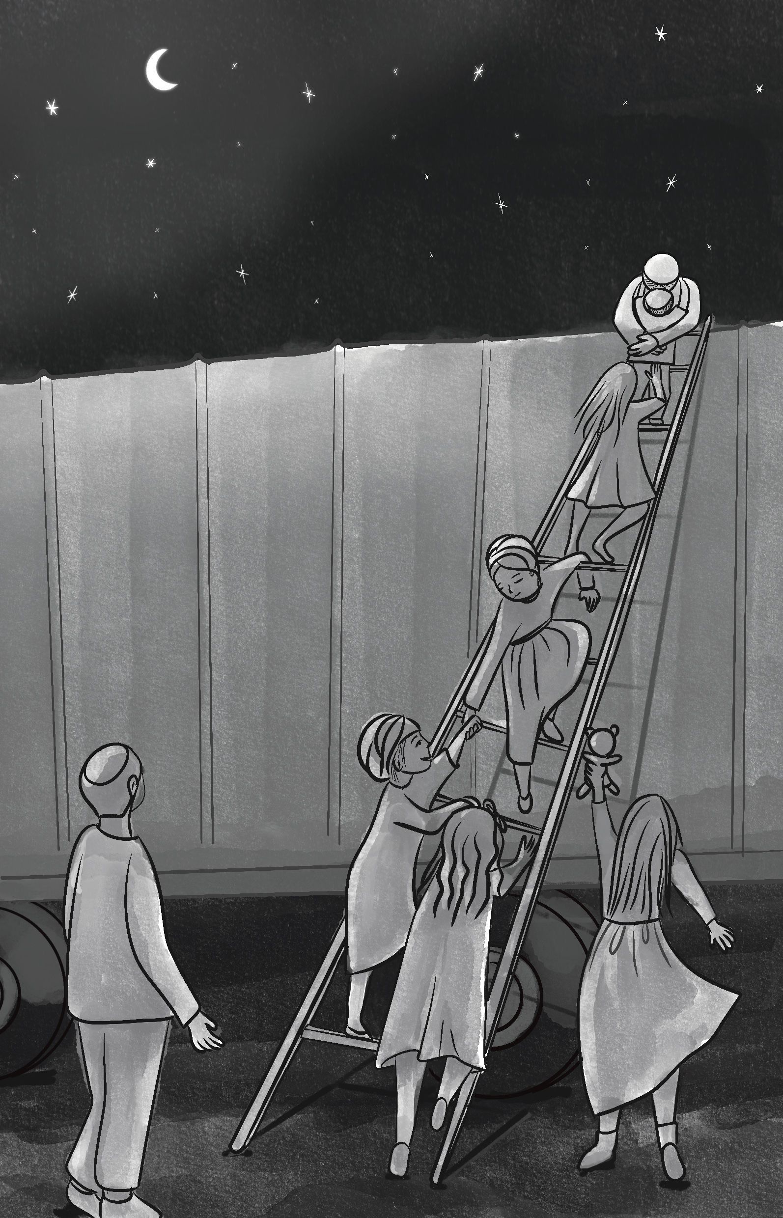 איור מתוך הספר ילדי בית הדסה