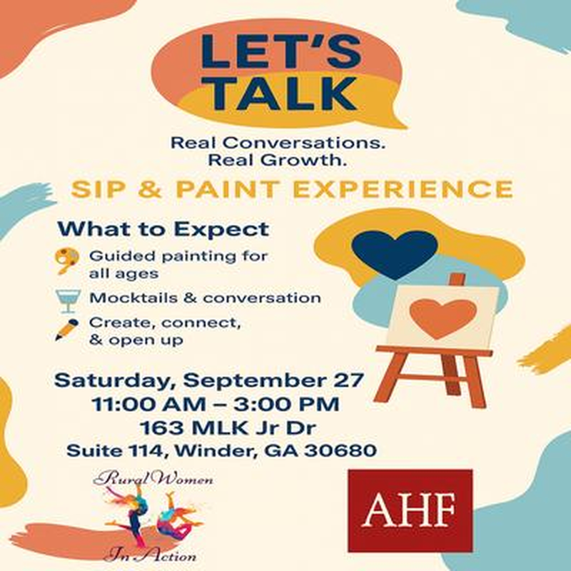 Let's Talk: Sip and Paint Edition