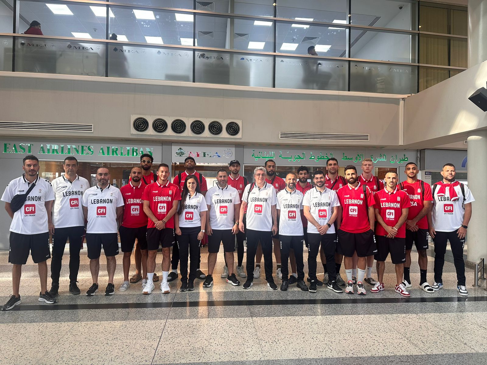 بعثة منتخب لبنان للرجال بكرة السلة
غادرت للمشاركة في الملحق الأولمبي باسبانيا