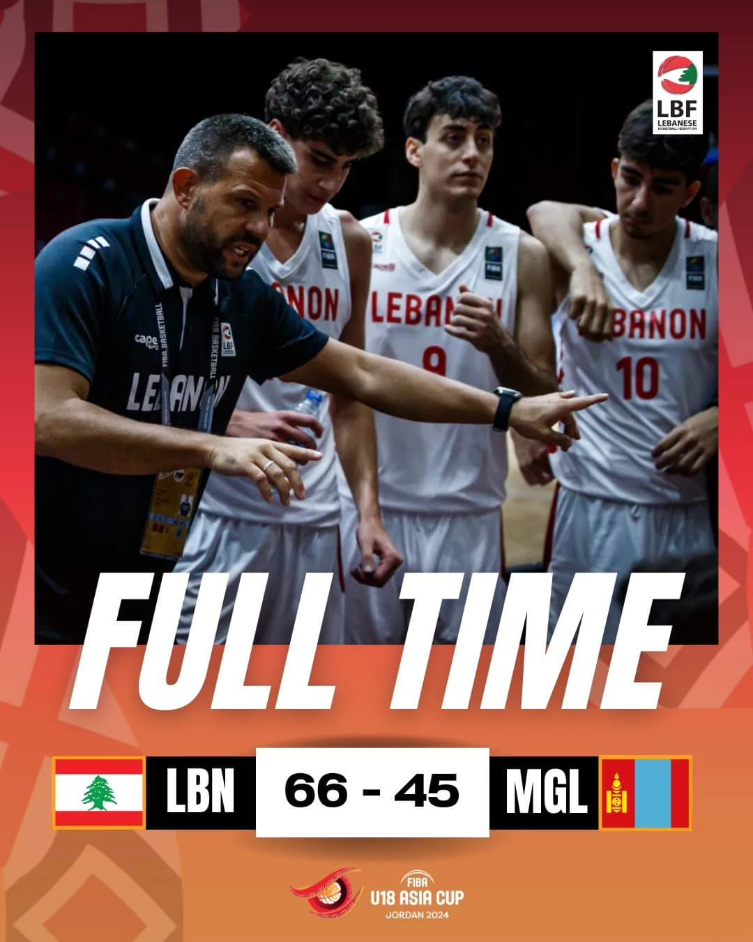 لبنان يتألق ويتأهل إلى ربع نهائي كأس آسيا للشباب