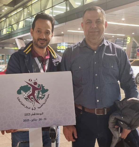 خليفة وجراد في بطولة الأندية العربية للكرة الطائرة