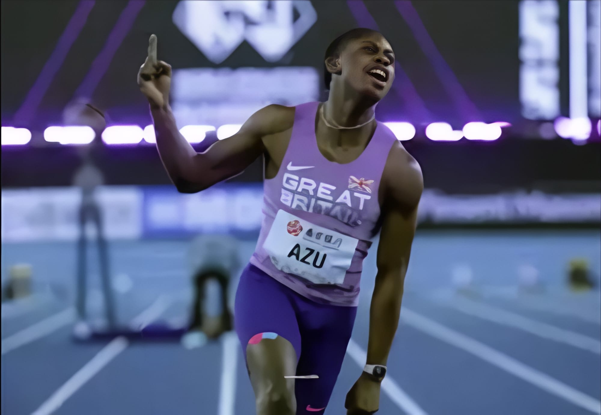 جيريميا أزو يتوج بذهبية سباق 60 مترًا