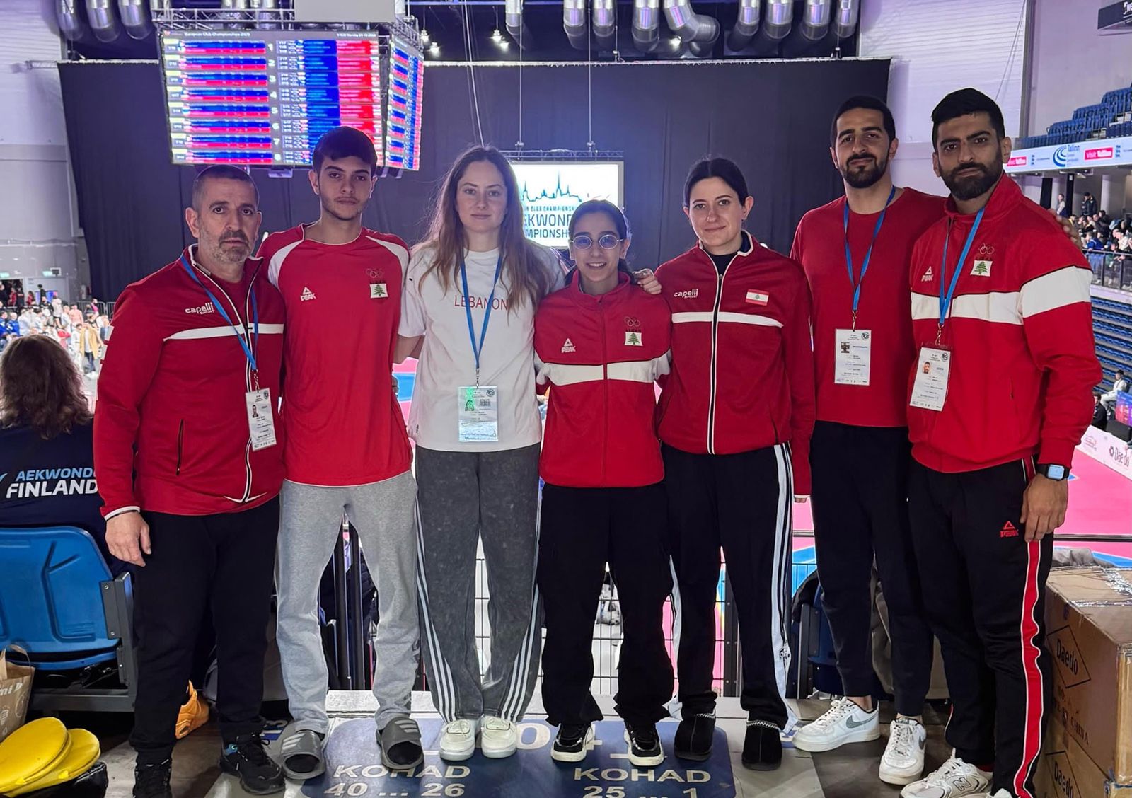 بعثة التايكواندو اللبنانية في إستونيا