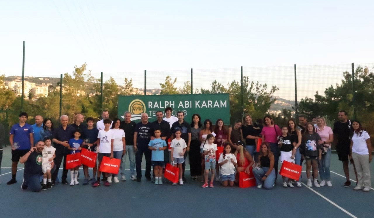تظاهرة تنس كبرى في ختام دورة رالف أبي كرم