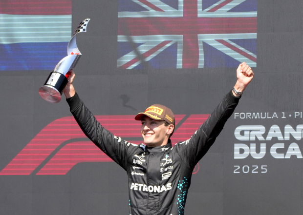 راسل يكسر هيمنة فيرستابن