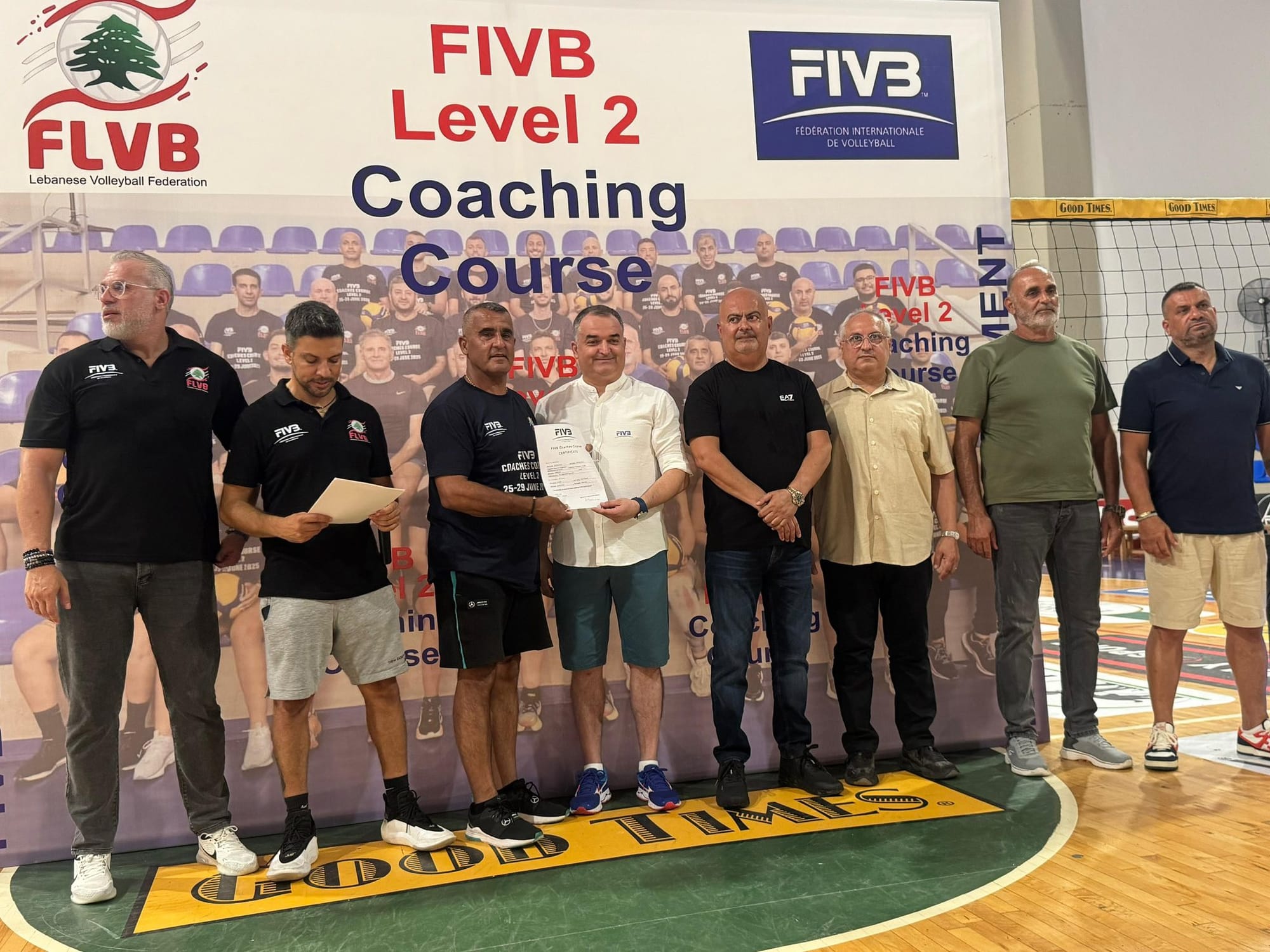 ختتام دورة المدربين-مستوى ثاني في الكرة الطائرة الشاطئية.