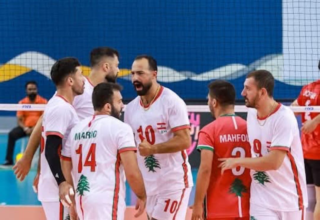 منتخب لبنان  يتلقى خسارته الثالثة  في بطولة غرب اسيا للكرة الطائرة
