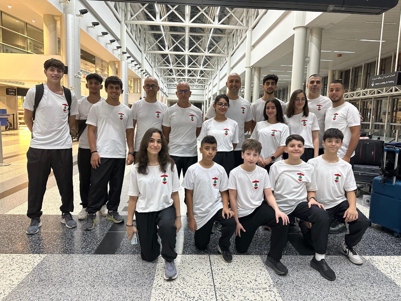 بعثة لبنان للكاراتيه الى بطولتي العرب وغرب آسيا