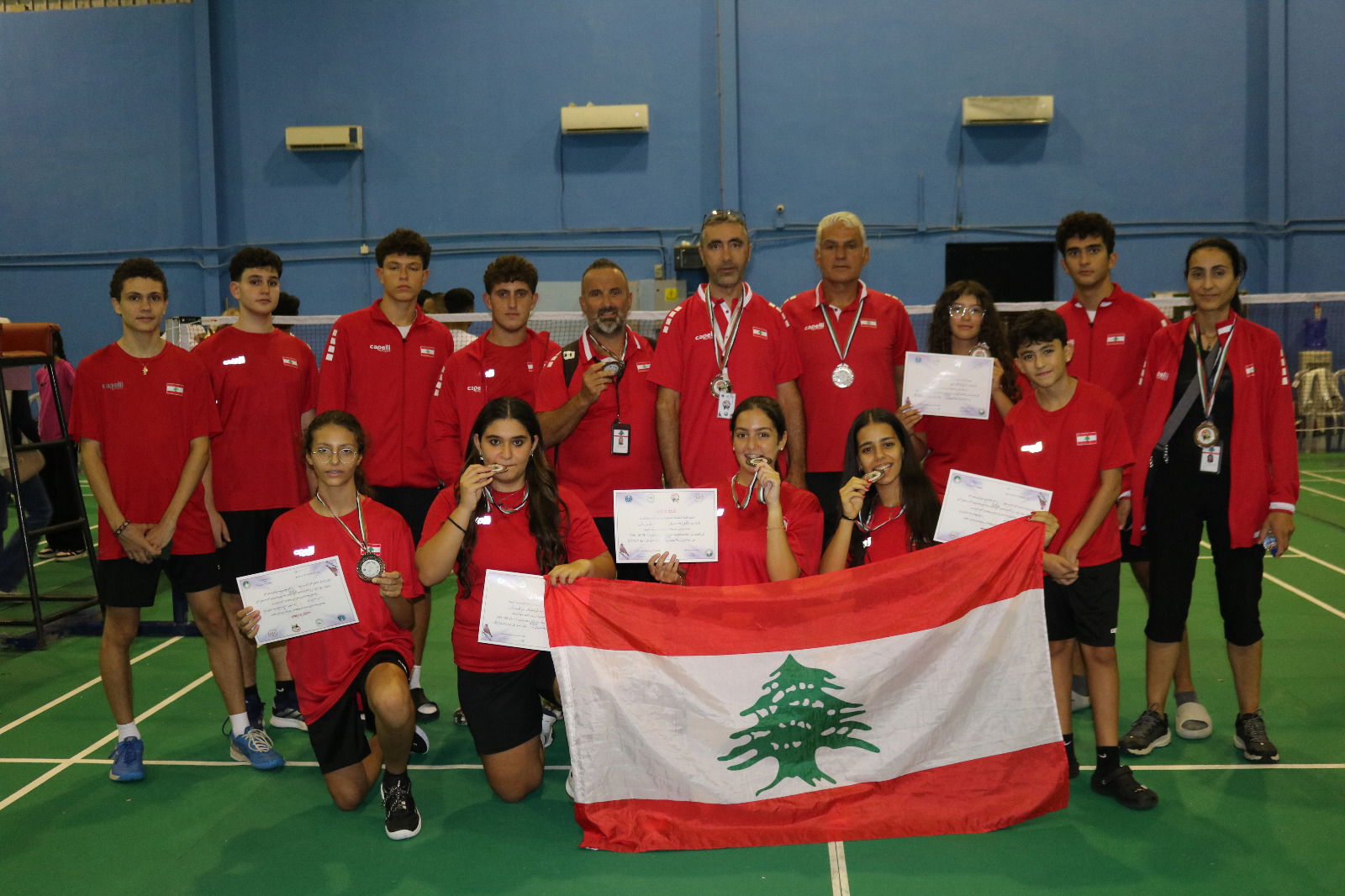 برونزية للبنان في الريشة الطائرة المدرسية العربية