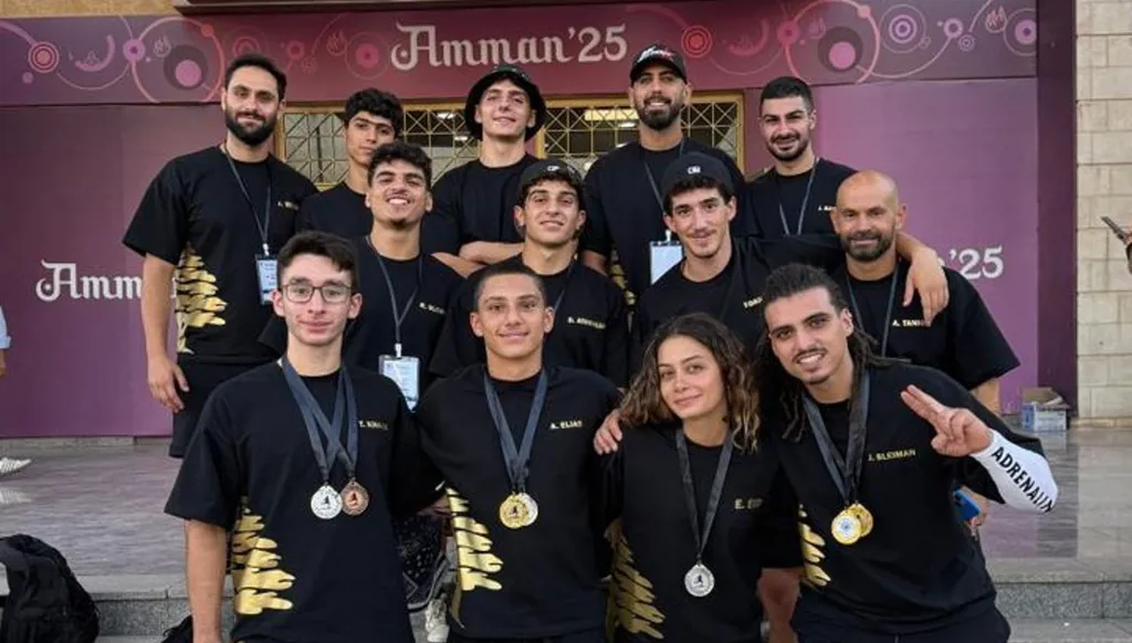 أبطال لبنان في "الباركور" يتألقون عربياً