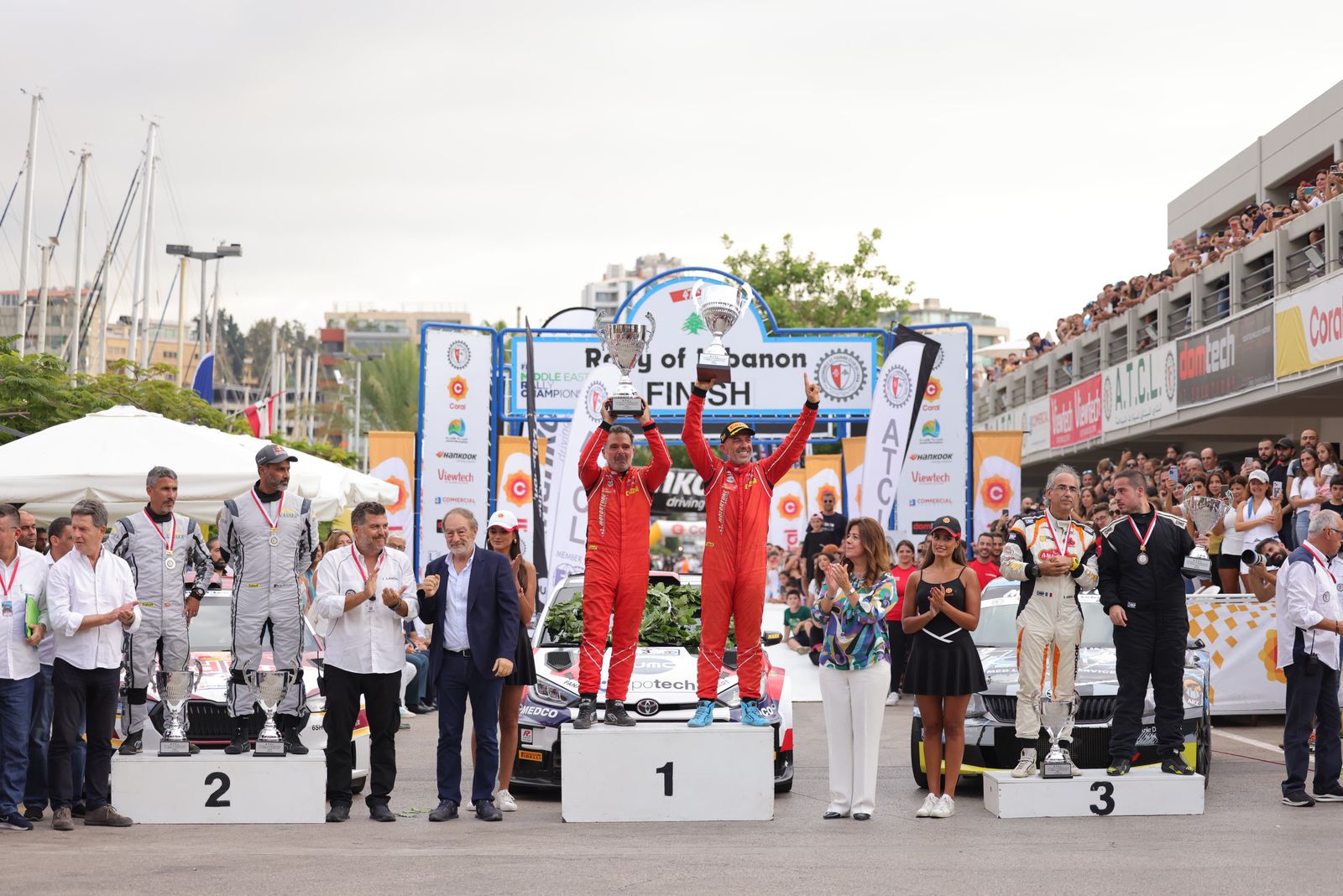 فغالي يحسم رالي لبنان بعد صراع مثير مع العطية