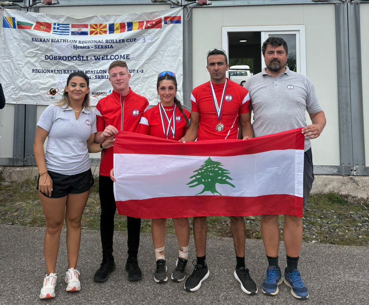 أربع فضيات للبنان في بطولة البلقان للبياتلون