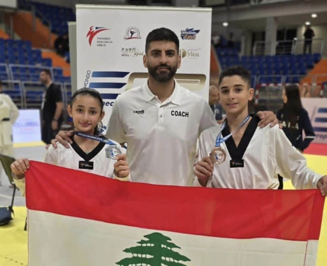 إنجازات التايكواندو اللبنانية:
فضية لعبود وبرونزية لخوري